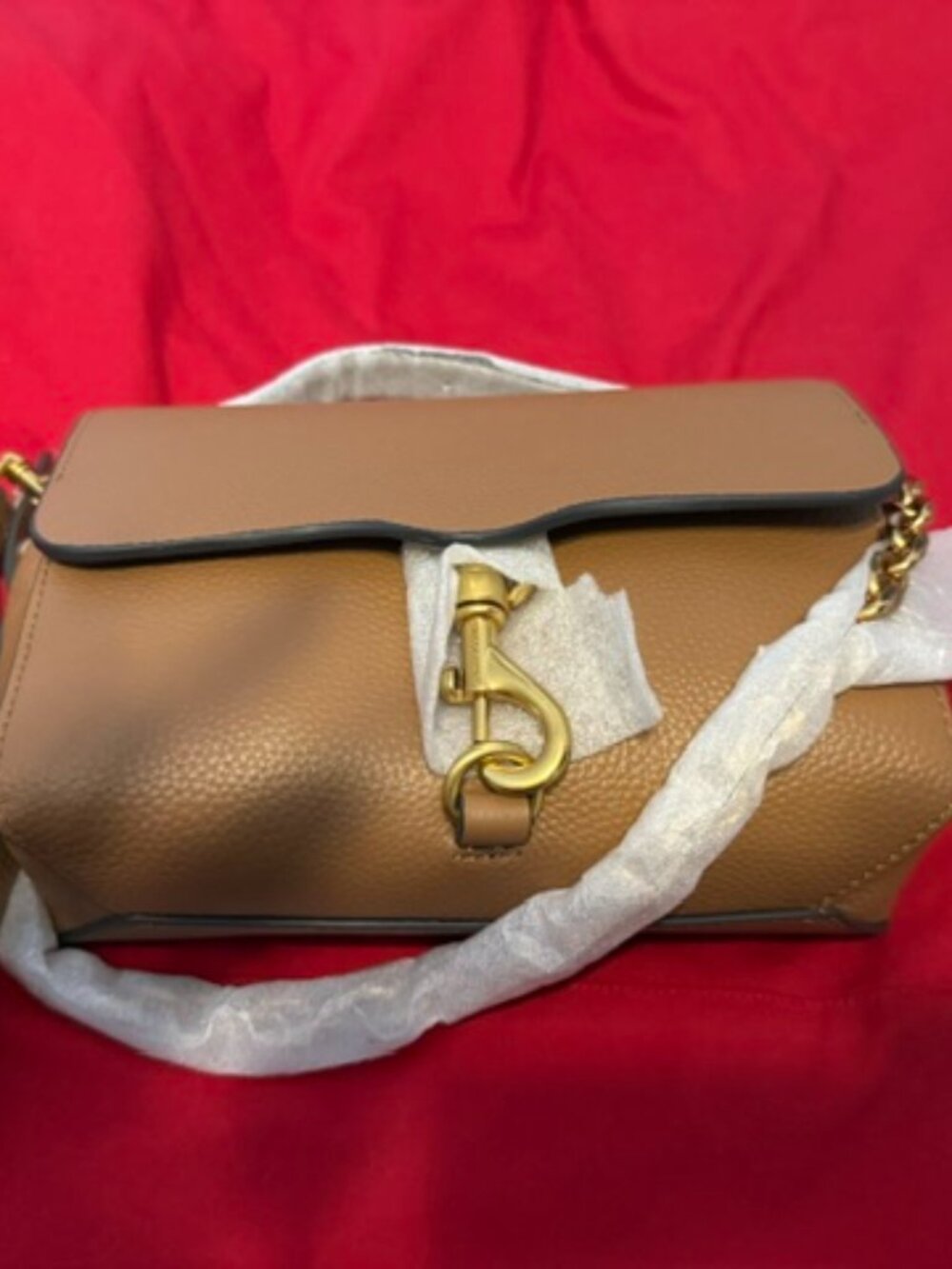 Rebecca Minkoff Megan Top Handle With gold Chain
